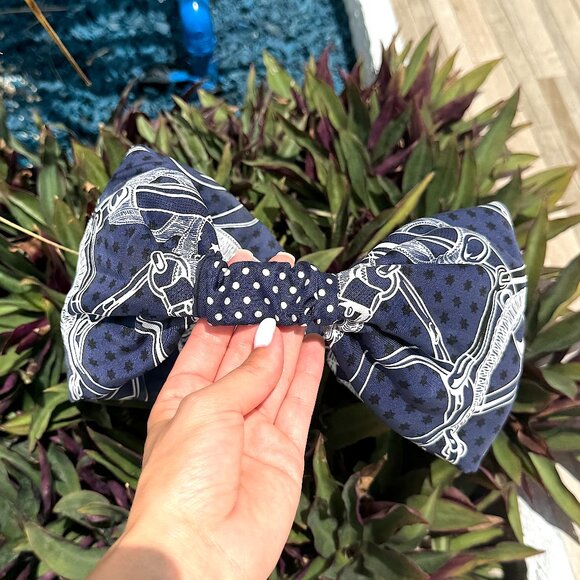 Hermes Hairband - 100% Silk- Size L - Like New Authentic - Picture 1 of 10